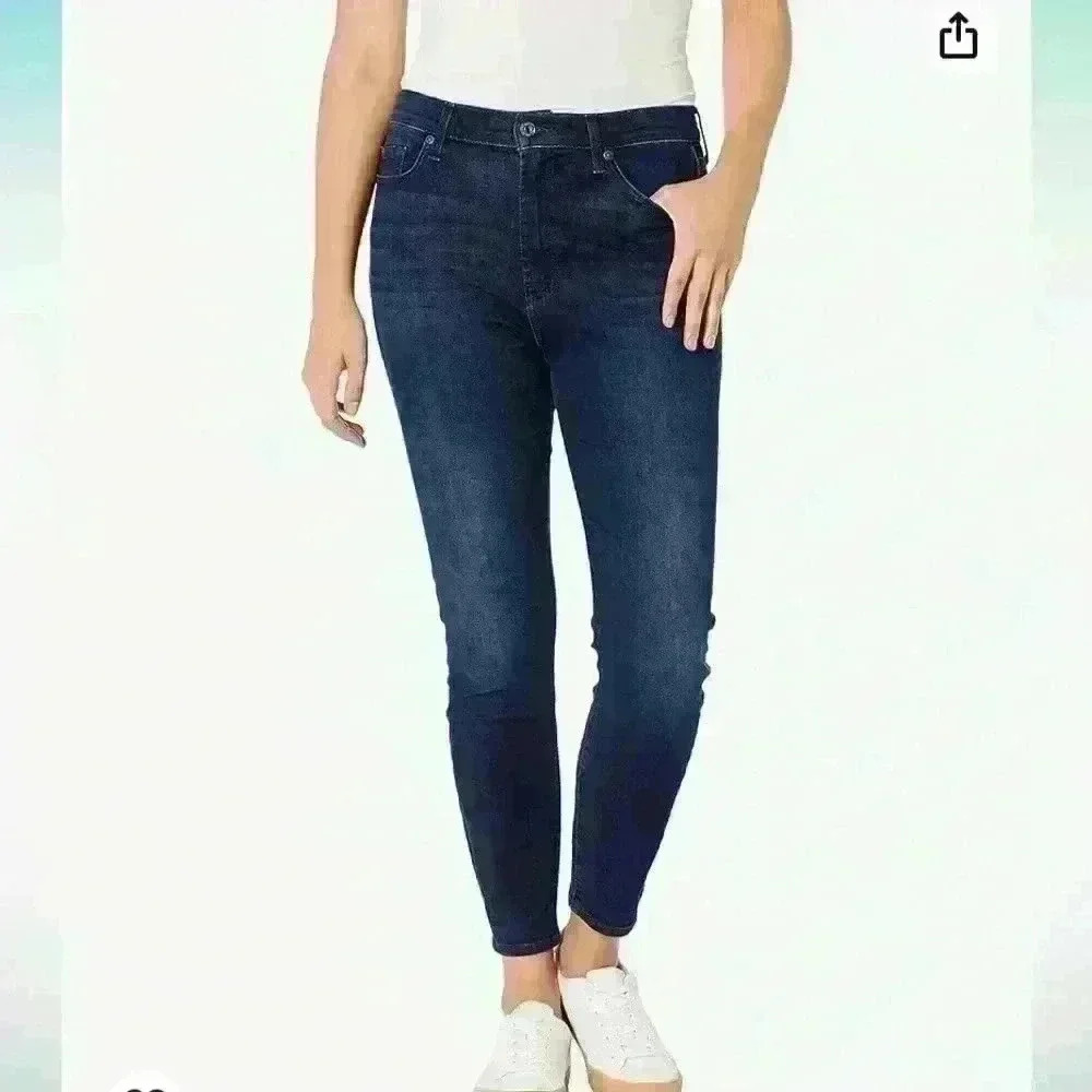 7 for all mankind skinny high rise  jeans